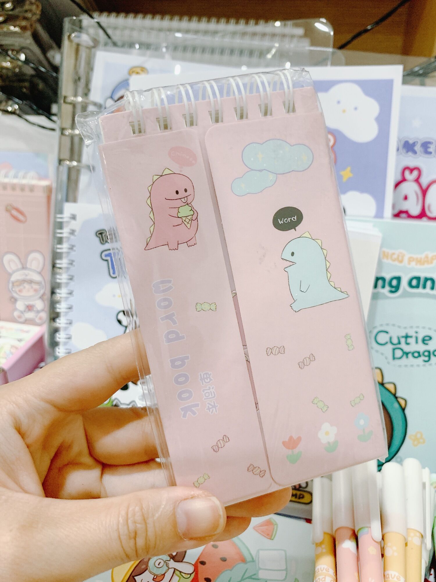 Sổ ghi nhớ từ vựng tiếng anh, hàn, nhật