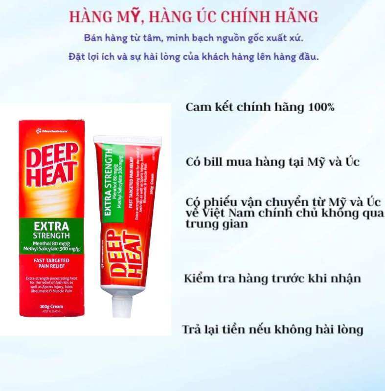 Kem xoa bóp- Deep Heat Original Heat Rub 140g