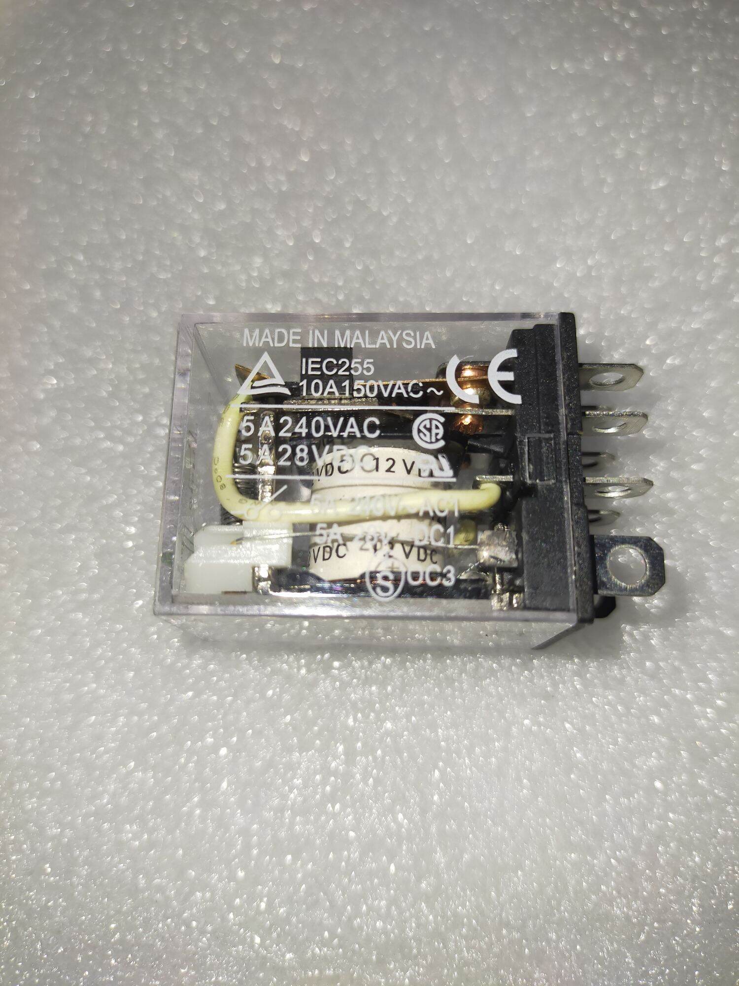 Relay 8 chân 12v, rờ le 8 chân 12v, rờ le kiếng 8 chân 12v, relay kiến 8 chân 12v, ly2n omron