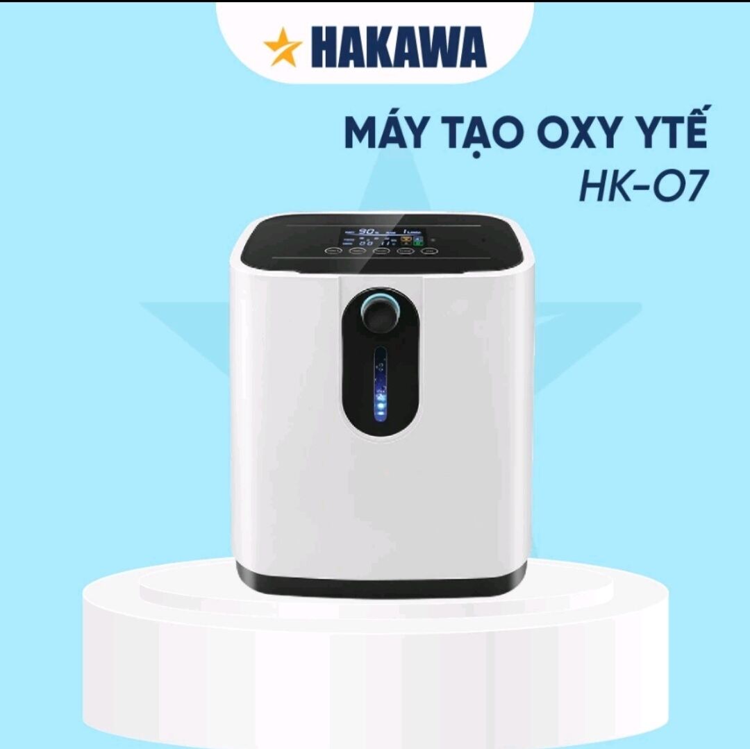 Máy tạo oxy y tế gia đình  Hakawa 7lit HK07 công nghê Mỹ dùng cho gia đình kèm xông khí dung Bảo hàn