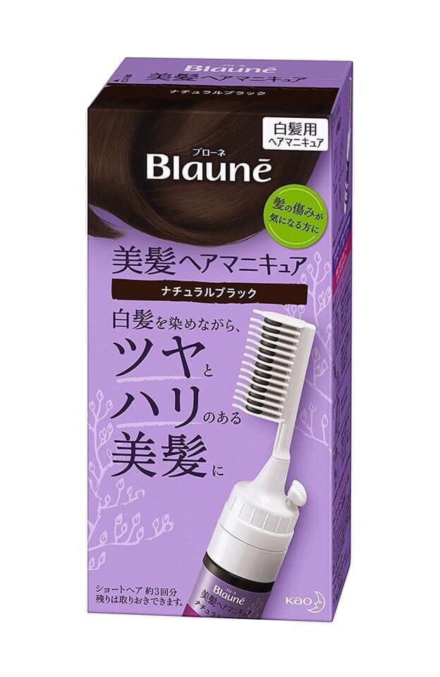 [Made in japan] [Feedback] Máy  nhuộm tóc Phủ bạc màu đen Blaune kèm lược