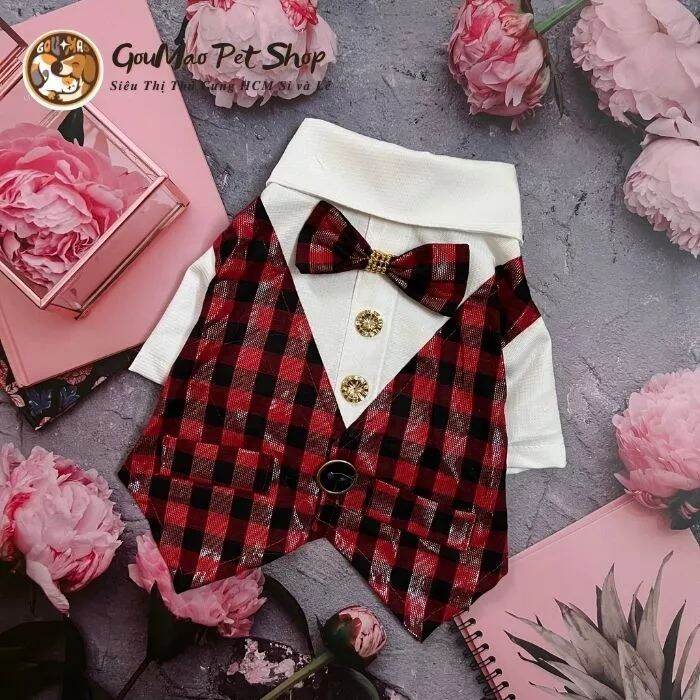 Áo vest cưới dành cho chó mèo - goumao pet