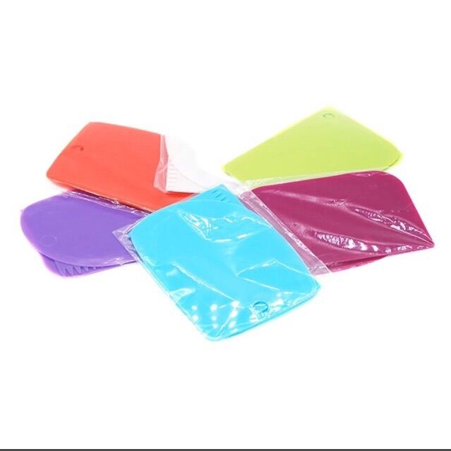 Bộ 4 dụng cụ chà láng bánh kem 23cm