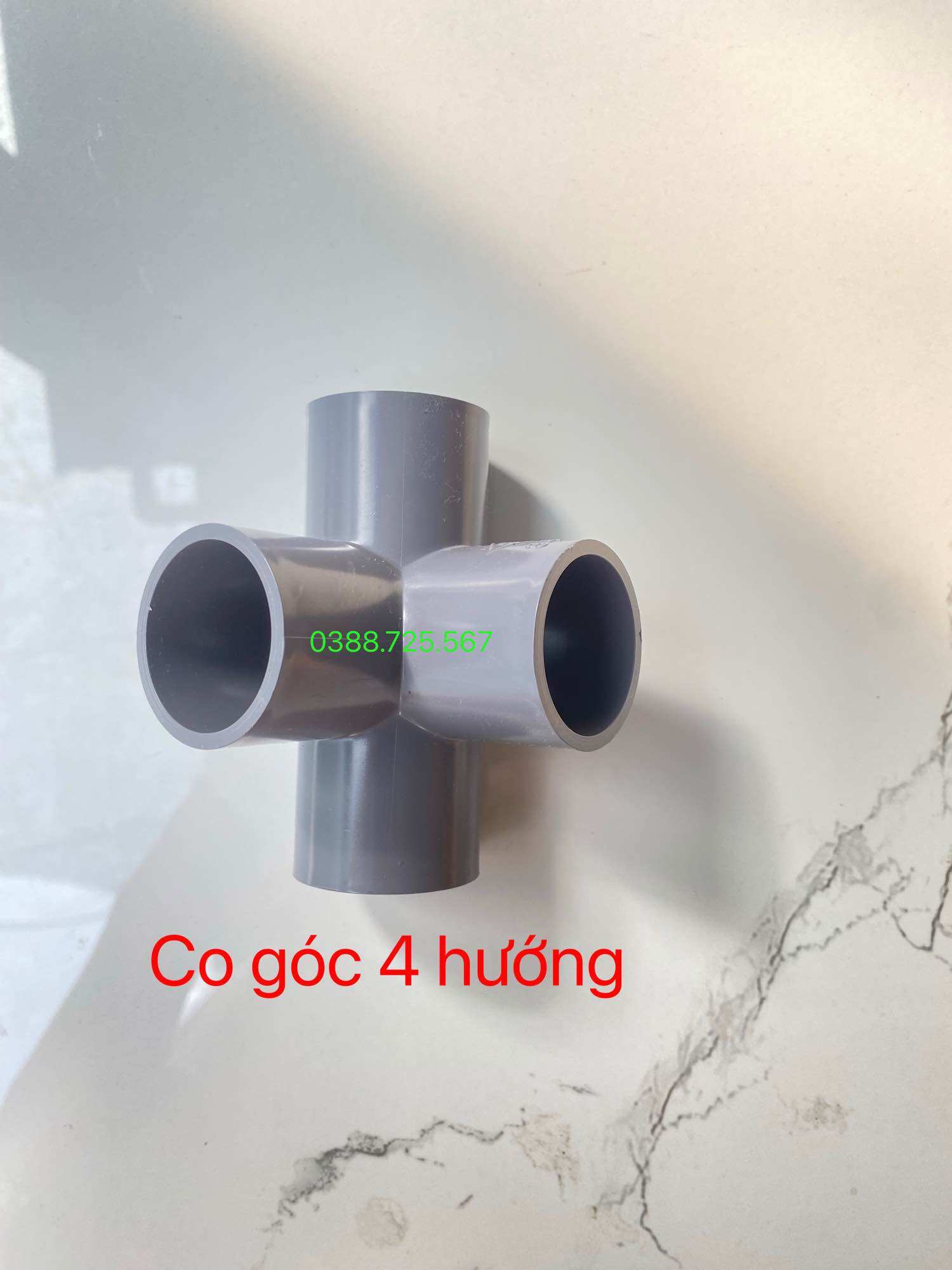 Co góc 3 hướng, 4 hướng, chữ thập phi 21, phi 27, phi 34, phi 42, phi 49