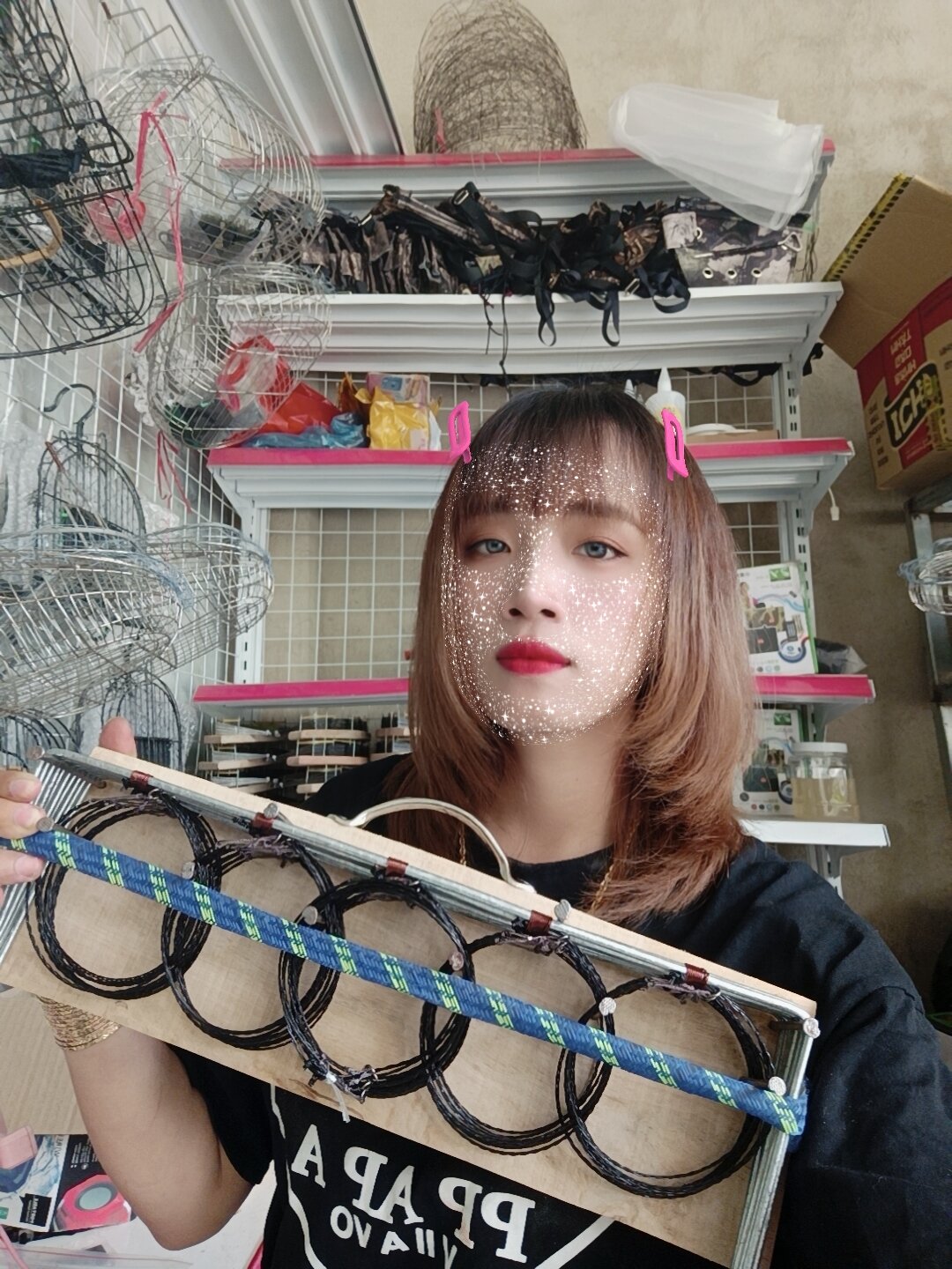 Thòng khung đa năng bẫy chồn,quốc,bìm bịp,đa đa 10k5v tặng 5 dây sơ cua