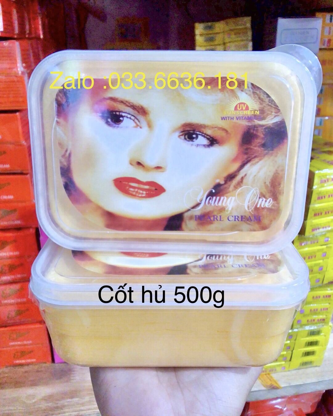 kem cốt cô gái tóc xù hủ lớn 500g