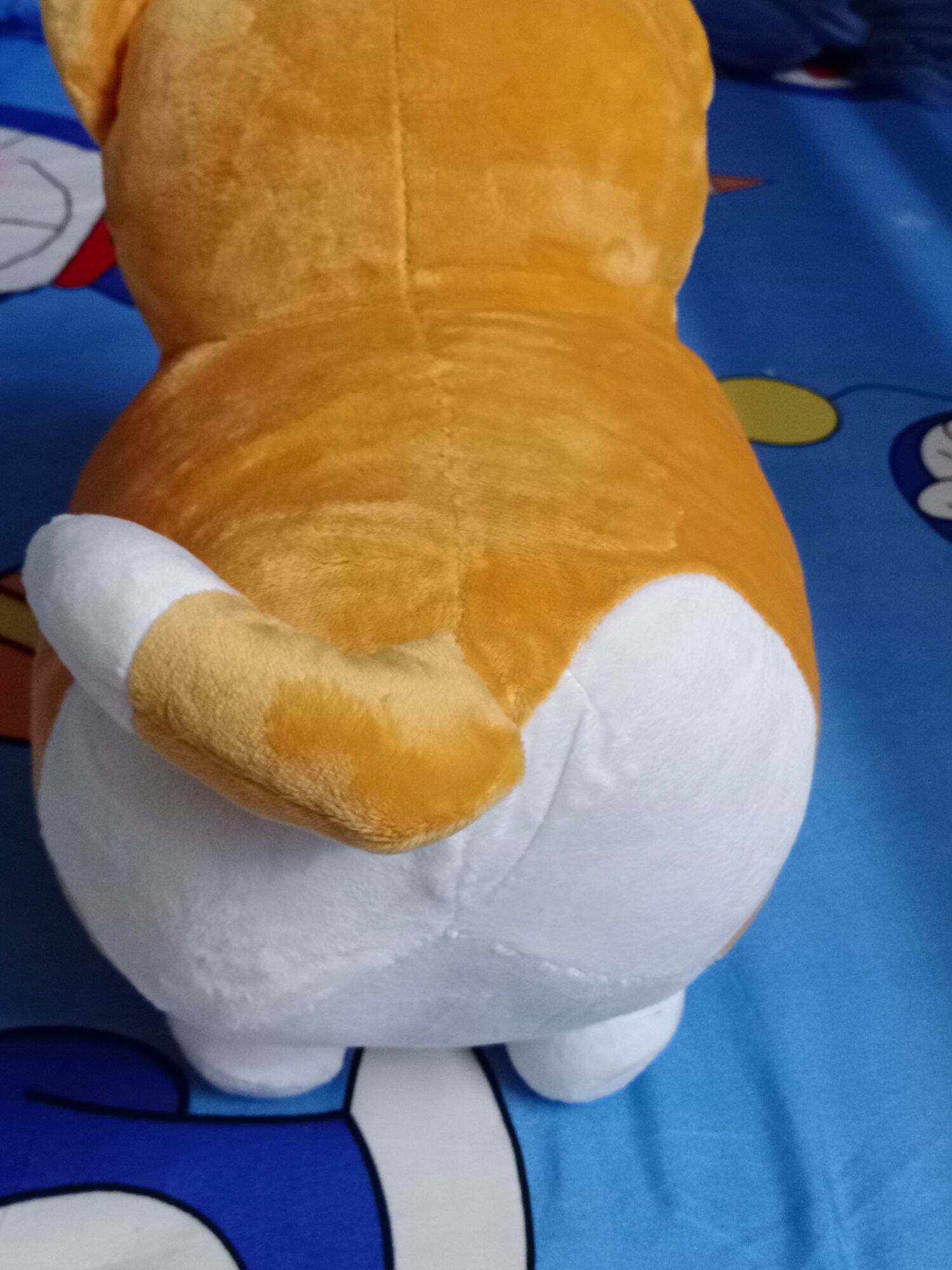Chó corgi nhồi bông 4 chiều siêu mềm mịn