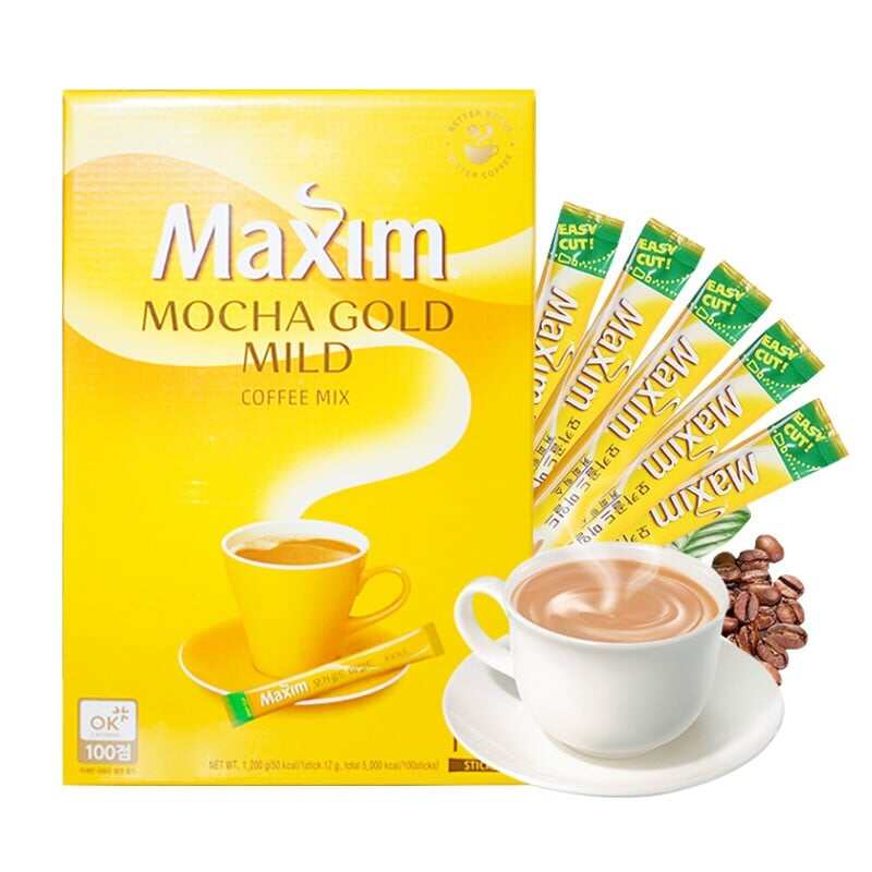 [ Hộp 100 gói ] Cafe hòa tan Maxim Hàn Quốc