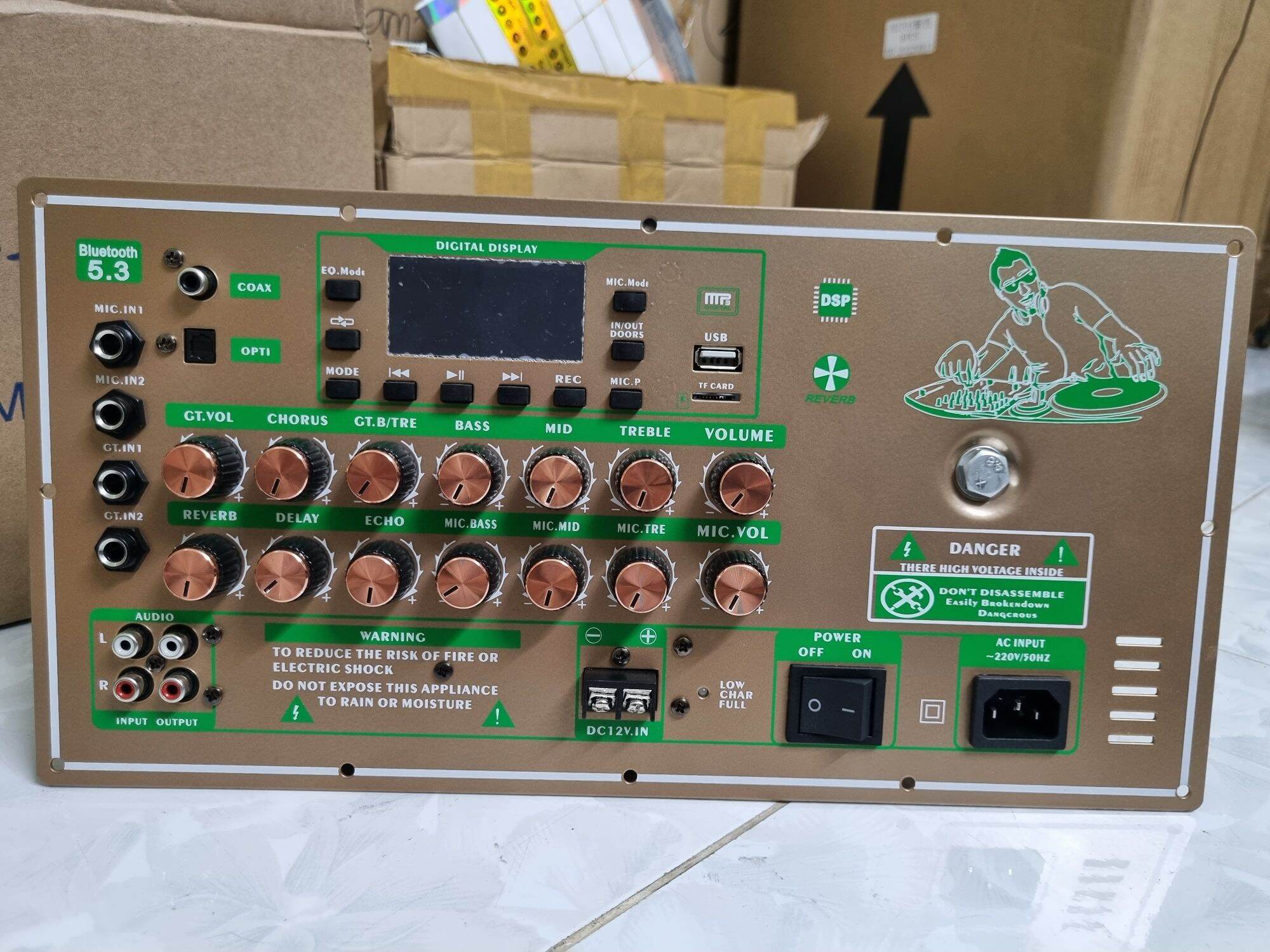 Mạch kéo hg670 xanh 300w chống hú