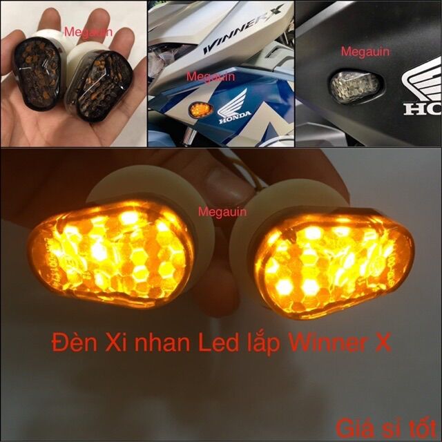 Si nhan led con bọ, con rùa gắn winner x ex 150 nhiều dòng xe phổ thông