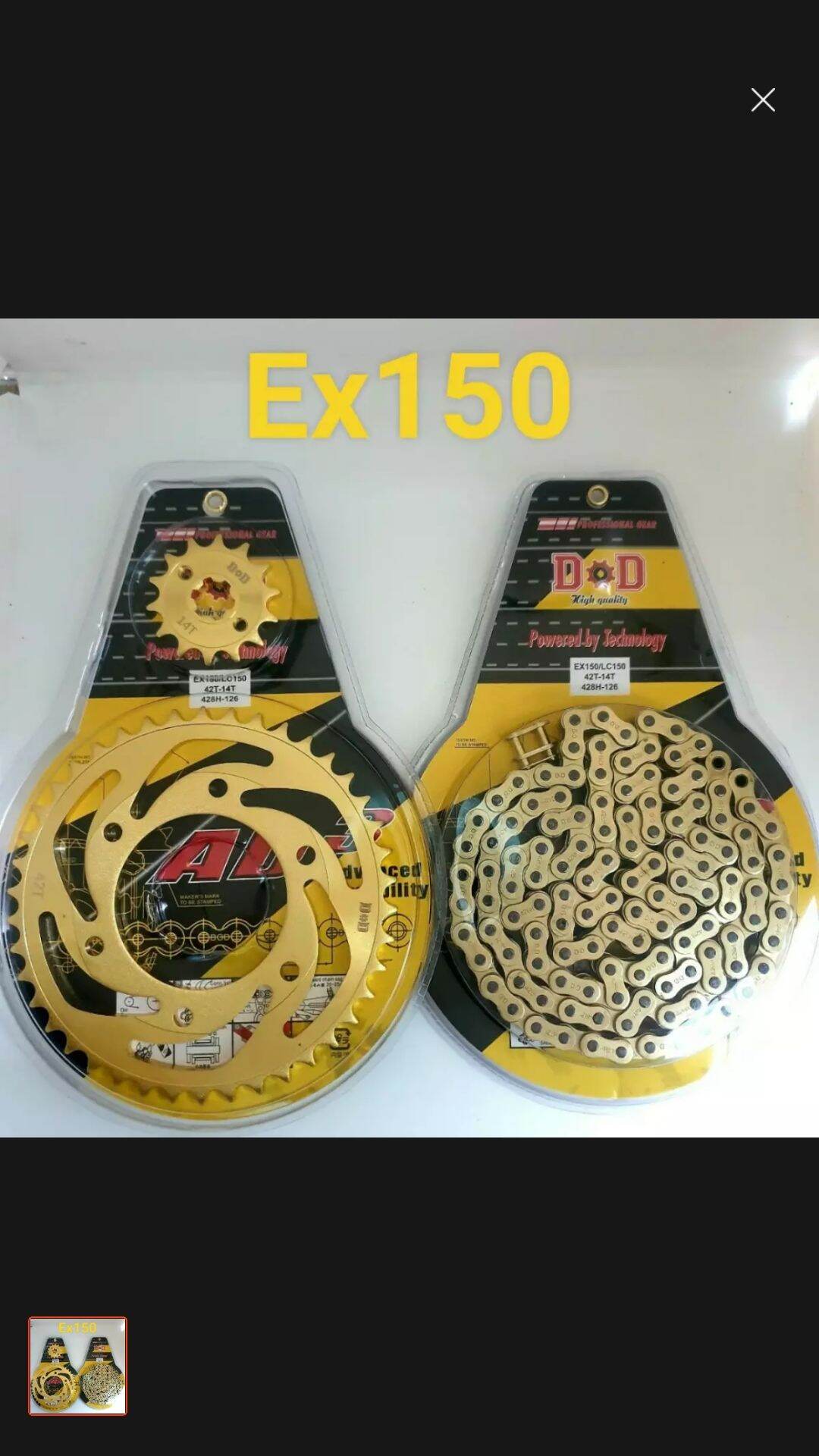 Nhông sên dĩa dd vàng ex 150 nhông 14t dĩa 42t