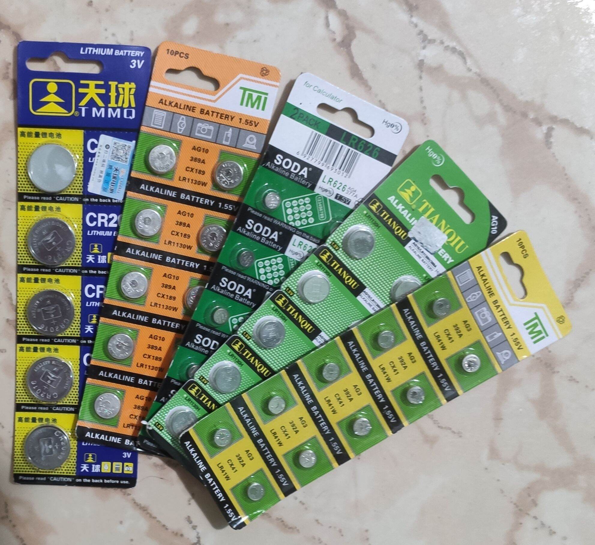 Vỉ 10 viên pin cúc áo LR41 AG3
