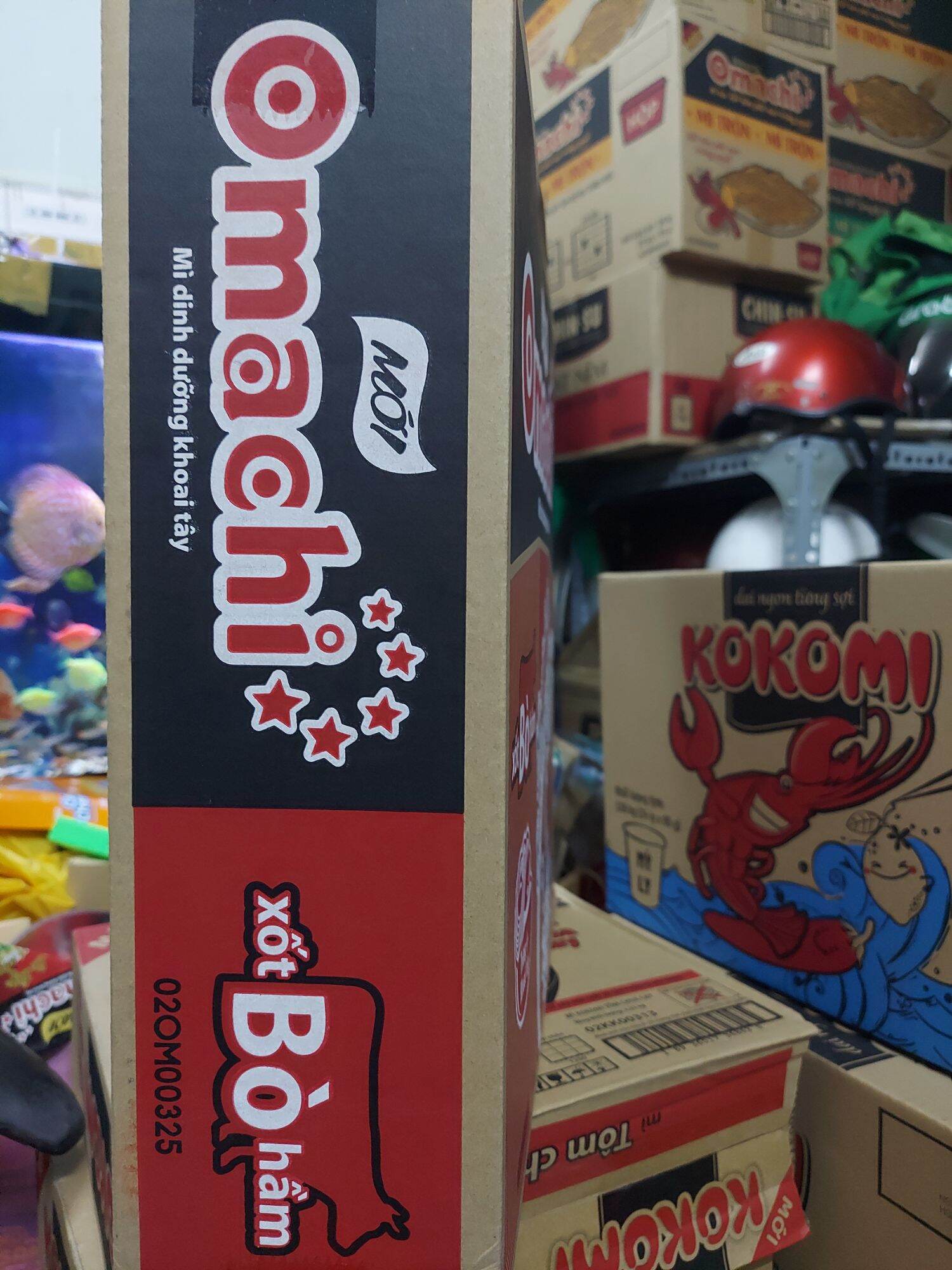 Mì omachi bò hầm thùng 30 gói