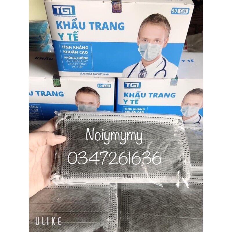 😷 KHẨU TRANG Y TẾ TGI 4 LỚP ( 50 cái / bịch )