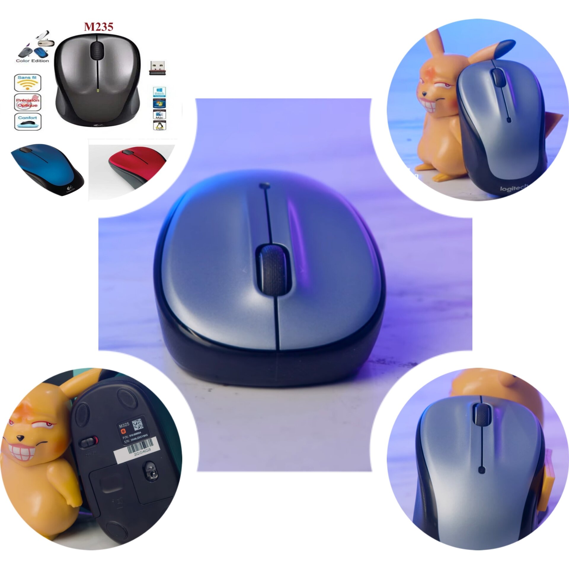 Chuột không dây Logitech m235 laser , bảo hành 6 tháng,chuột máy tính không dây