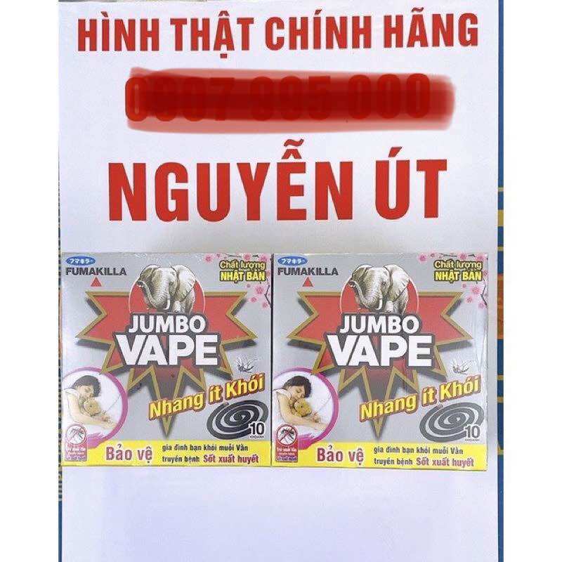 [HCM]nhan muỗi jumbo ít khói K5 lốc 10 hộp x 10 khoanh