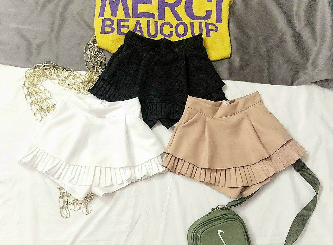 [HCM]CHÂN VÁY TENNIS VIỀN NHỎ