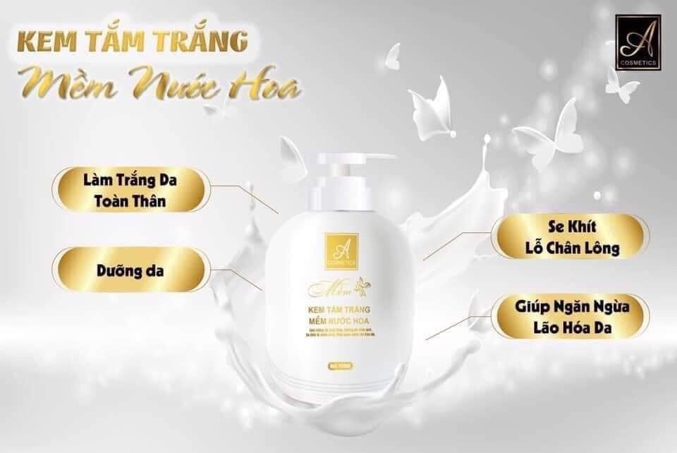 Kem tắm trắng mềm nước hoa A Phương Anh 150ml