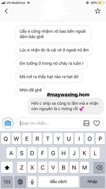 [HCM][300g-kèm que wax] Sáp Wax (triệt) Lông @maywaxing.hcm