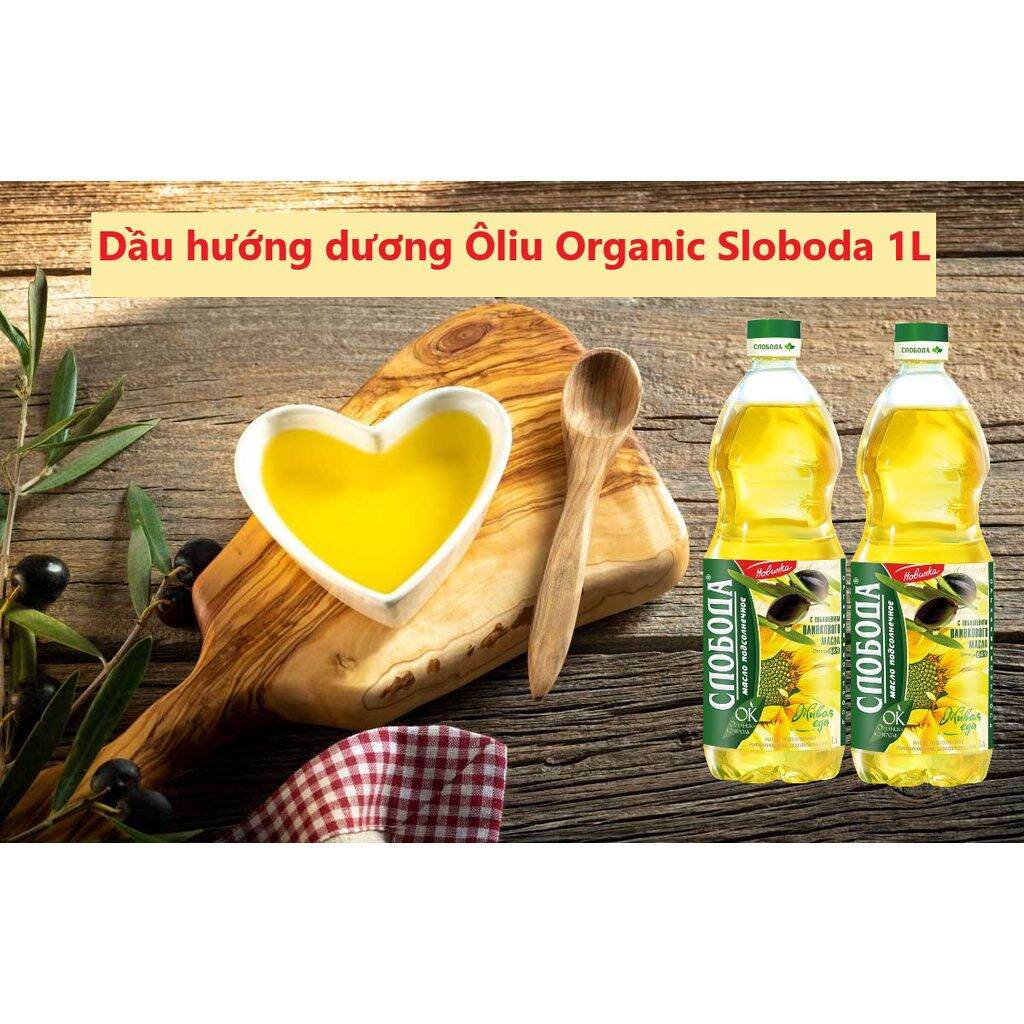 Dầu hướng dương oliu hữu cơ Sloboda 1L