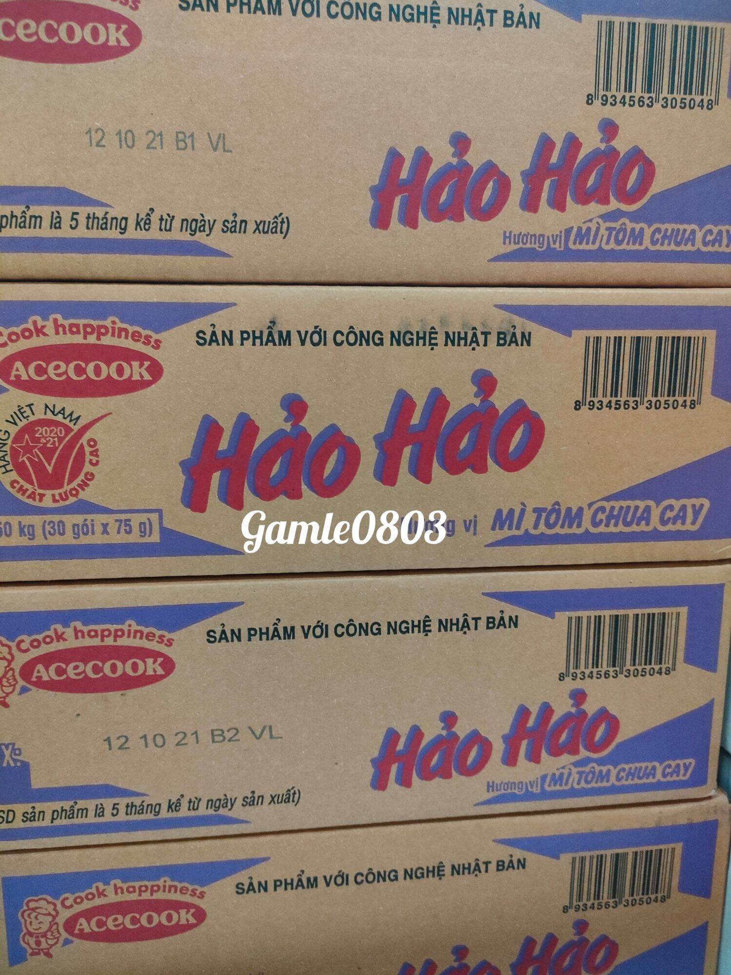 Hảo hảo tôm chua cay 1 thùng 30gói.