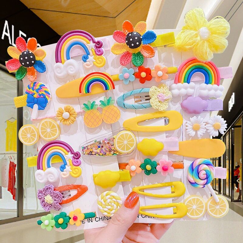 Set 6 kẹp tóc đáng yêu cho bé gái