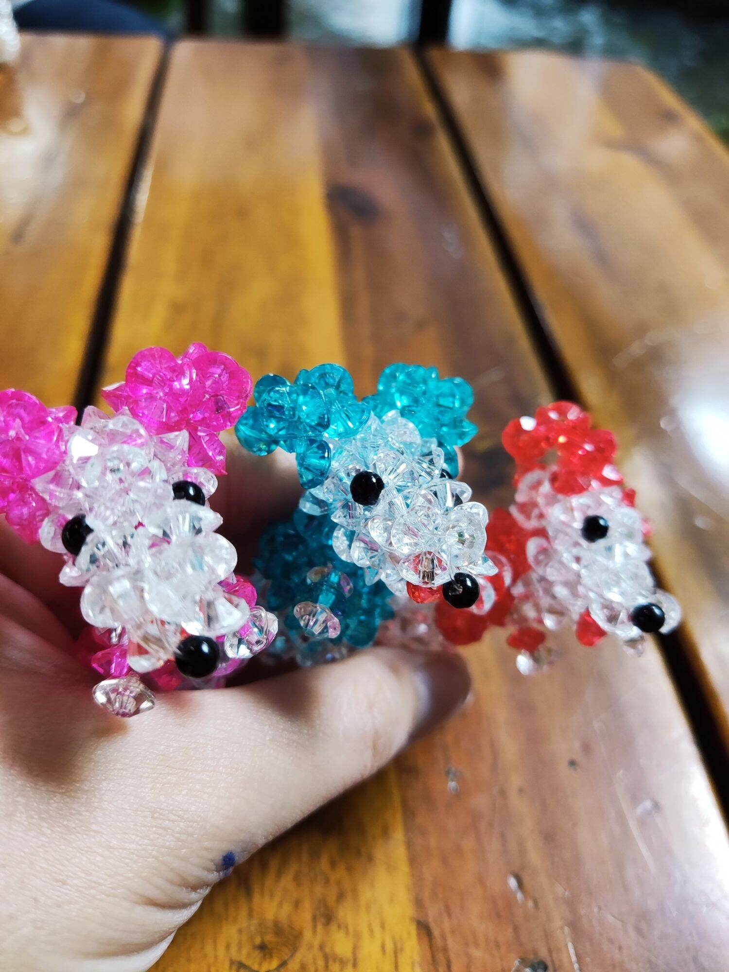 Móc khóa tuổi Tý kết cườm Handmade