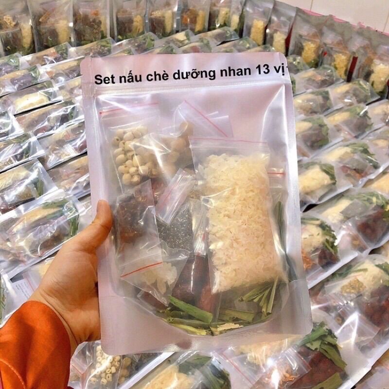 Set nấu chè dưỡng nhan 13 vị