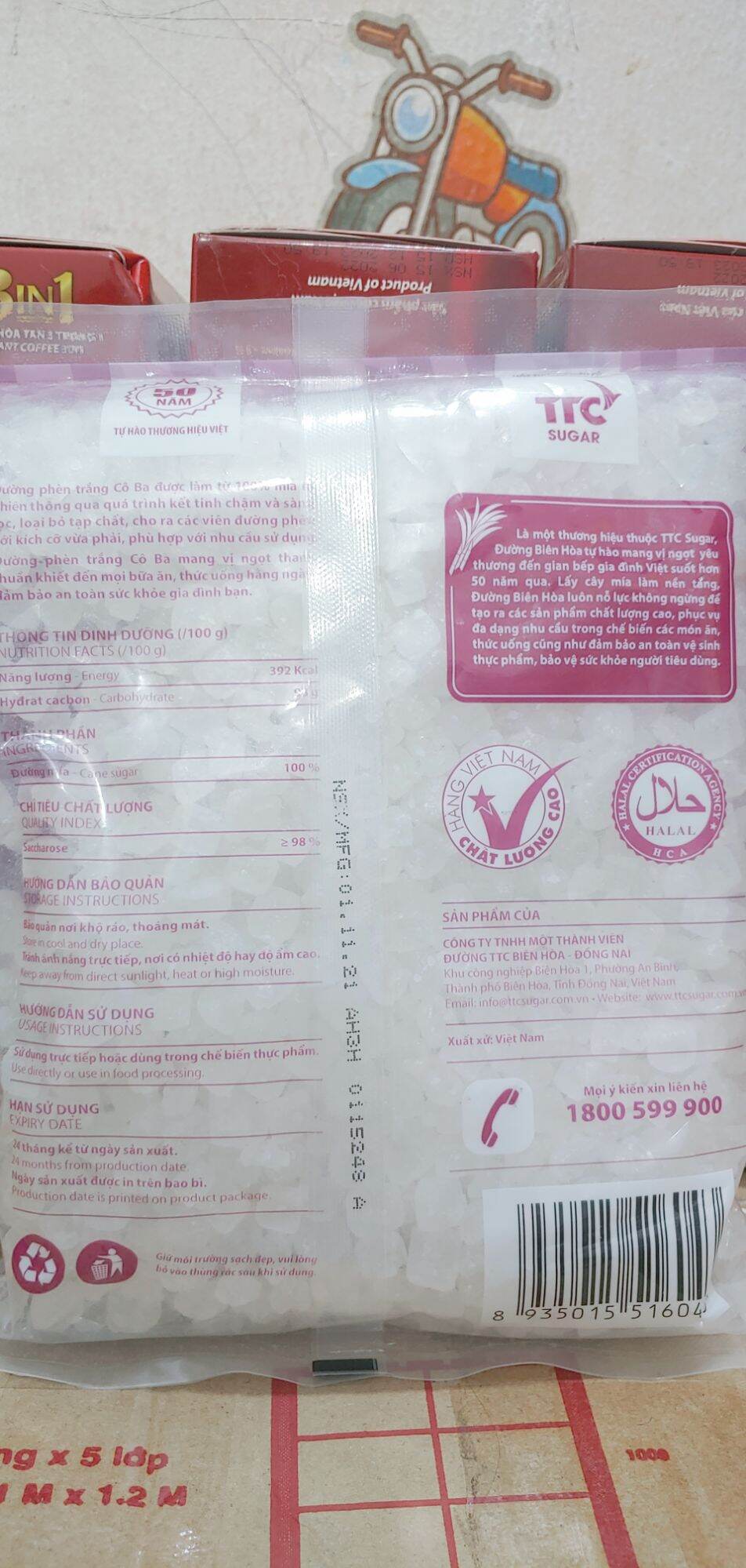 Đường phèn Cô Ba bịch 1kg
