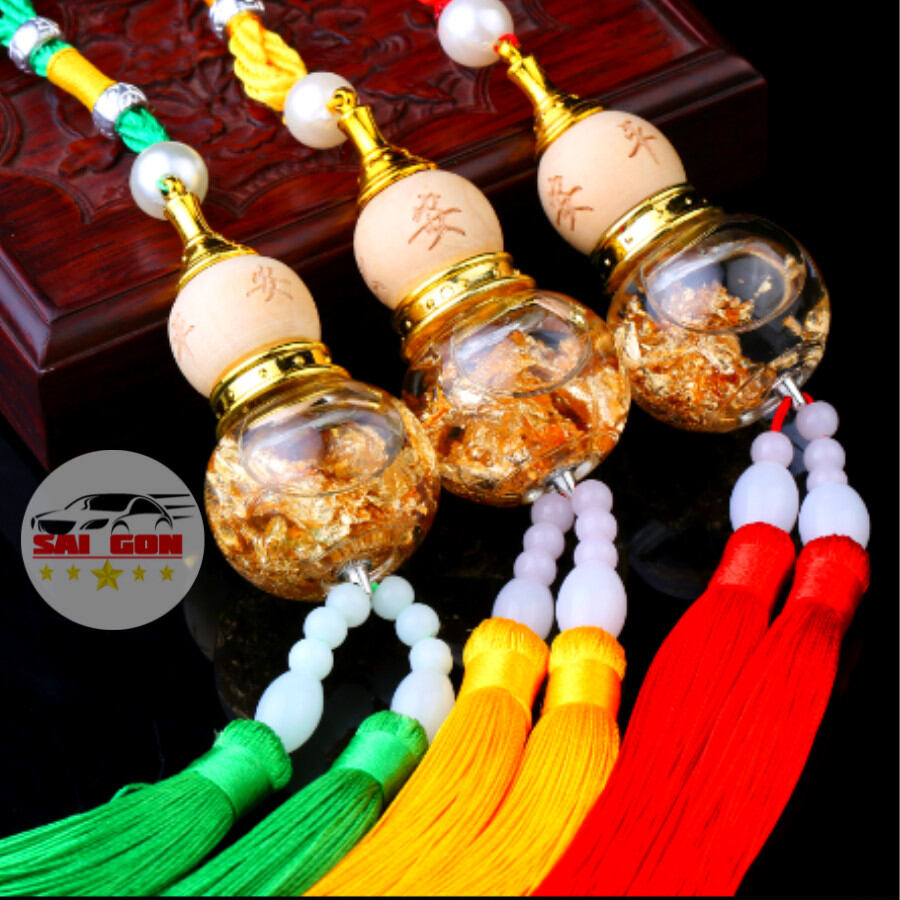 Khánh treo ô tô hình hồ lô 5 màu, đem lại may mắn và tài lộc cho gia chủ