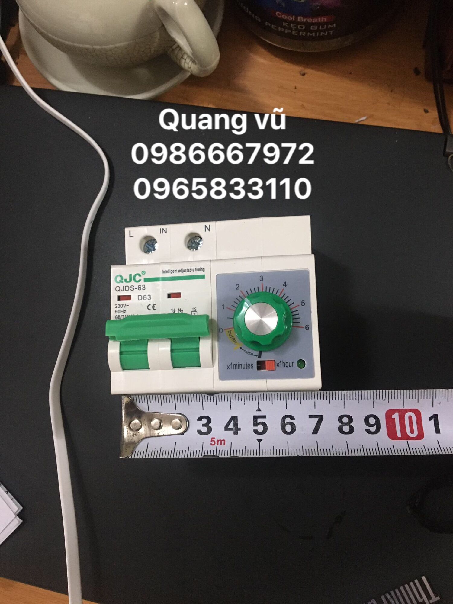 Aptomat hẹn giờ 63a lắp tủ cơm