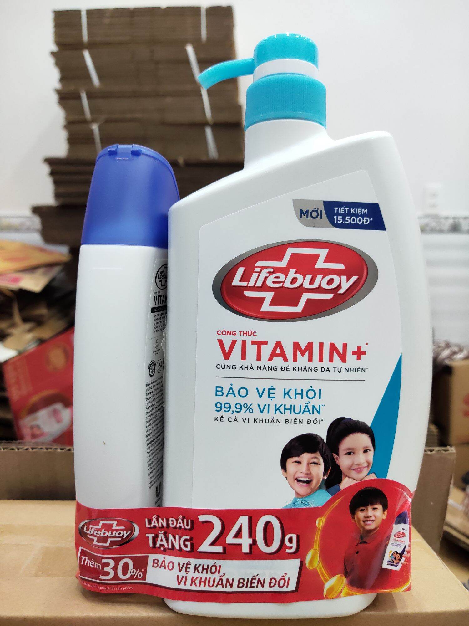 sữa tắm Lifebuoy 800g(tặng chai sữa tắm 240g)