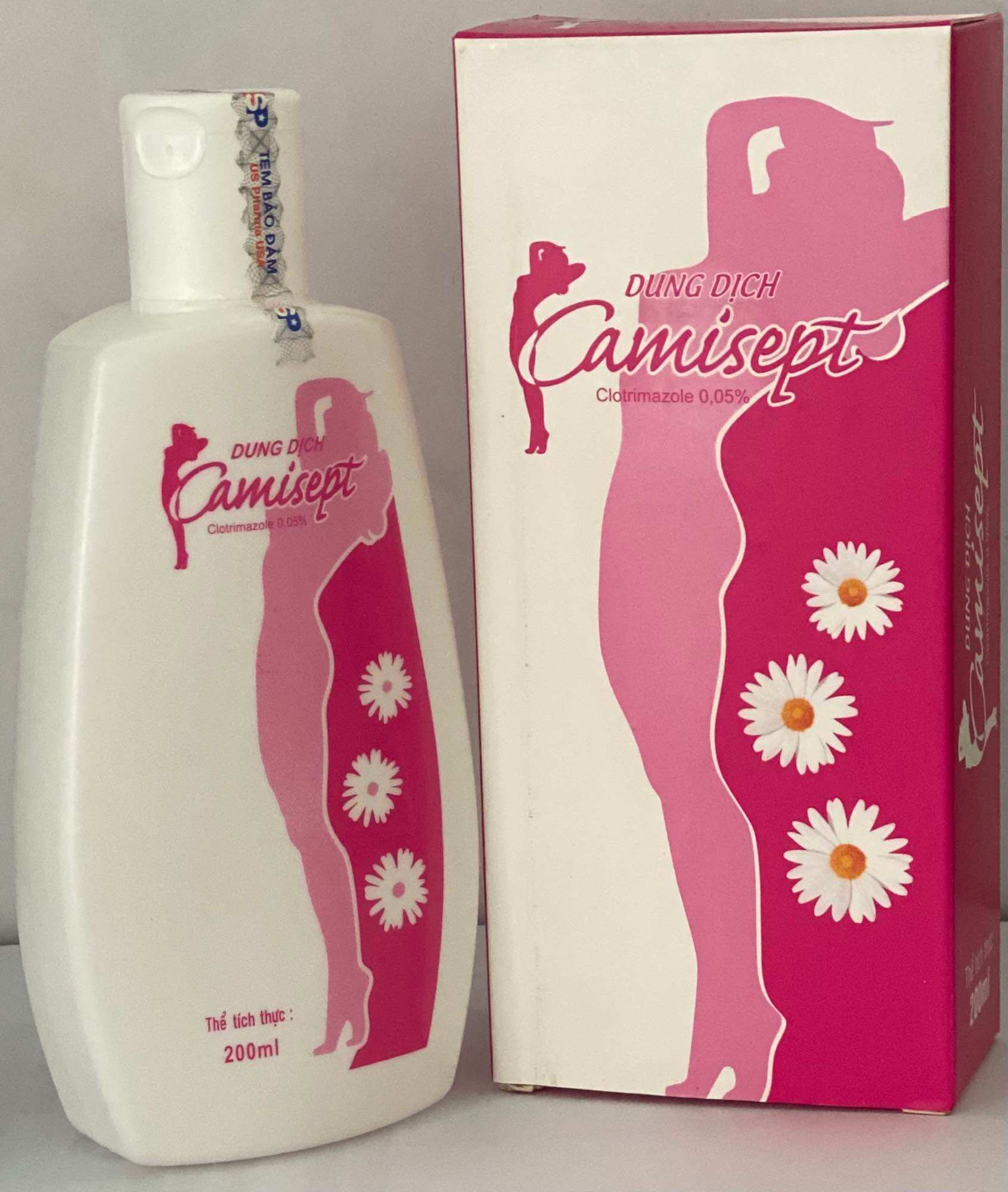 Dung dịch vệ sinh phụ nữ camisept 200ml 01 chai