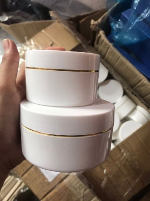 hủ đựng kem body 150gr [màu vàng]