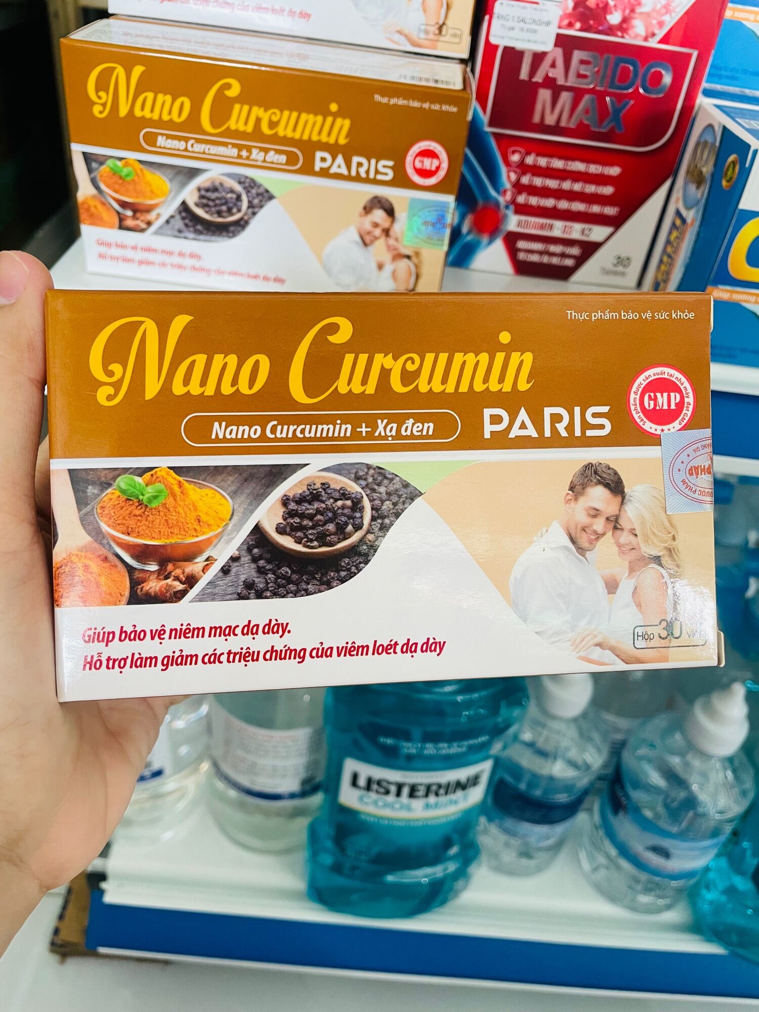 Nano Curmin Paris Hộp 30v - Giúp bảo vệ niêm mạc dạ dày