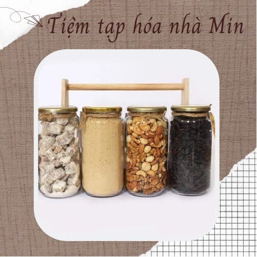 Hũ thủy tinh nắp thiếc 1000ml nuôi nấm Kombucha, milk kefir, water kefir.