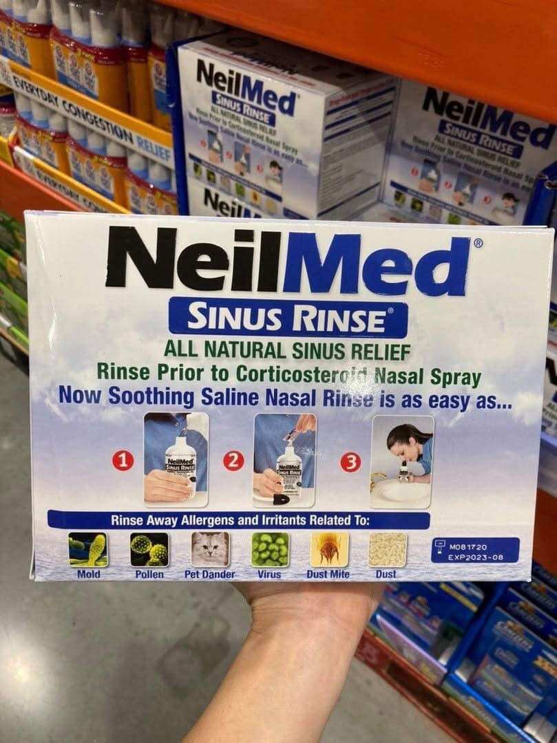 Combo Bình Xịt Rửa Mũi NeilMed Smile 250 gói muối người lớn