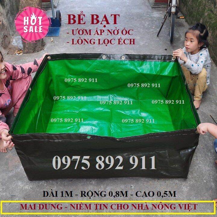 Bể bạt nuôi ốc ếch cá lươn chạch - xanh bộ đội hàn quốc