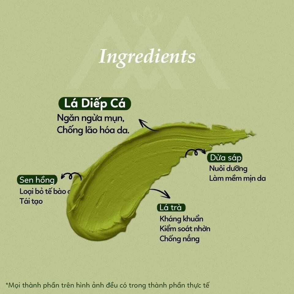 [KÈM CỌ + MÚT RỬA MẶT] MẶT NẠ MASK DIẾP CÁ MEEA 120G