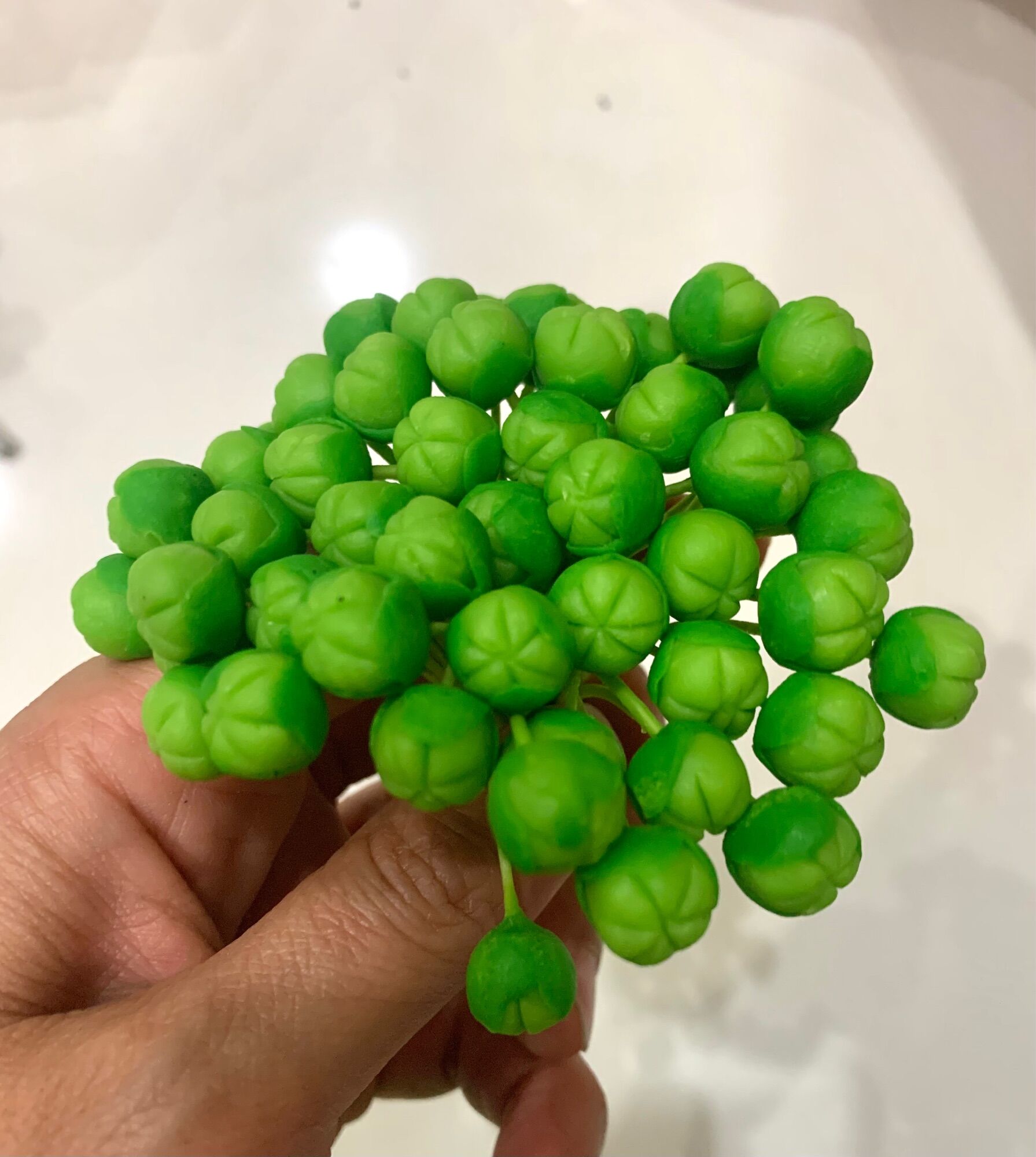 Clay Peach Buds, 1 Bundle of 50 Pieces