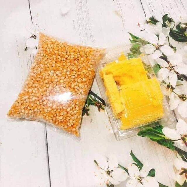 Sét 1kg hạt bắp rang bơ mỹ kèm 500gr bơ 75k
