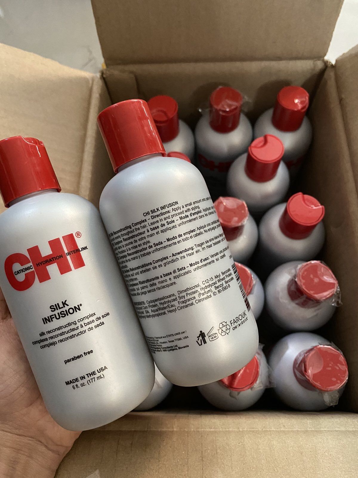Tinh dầu dưỡng bóng tóc CHI SILK FUSHION