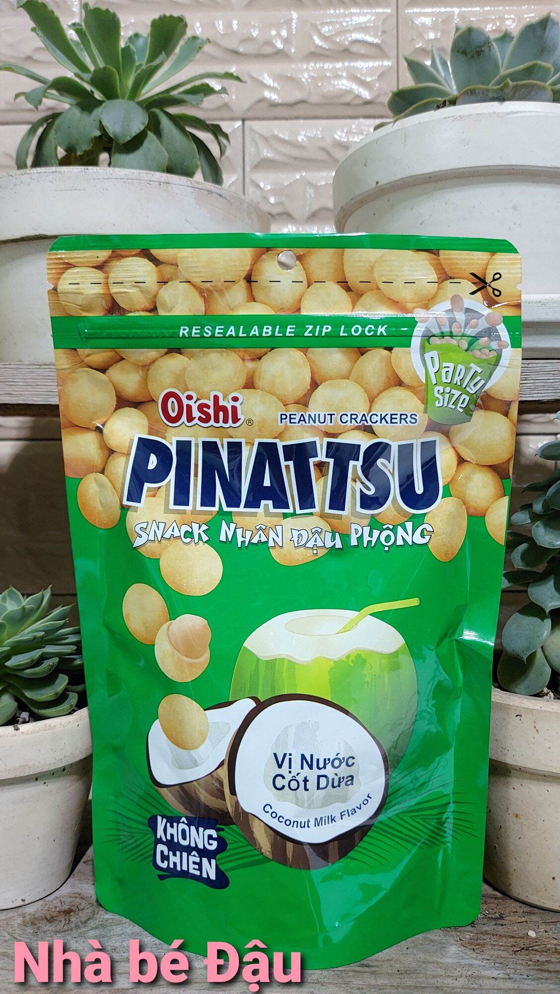 Combo 20 gói Snack đậu phộng OISHI PINATTSU Vị Nước Cốt Dừa 85gr 20