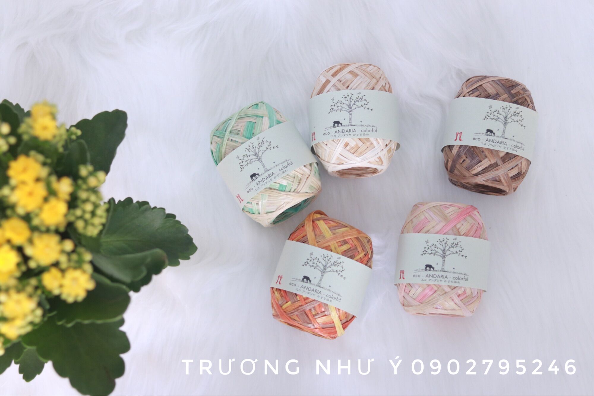 Sợi cọ Hamanaka móc nón giỏ sách cho mùa hè