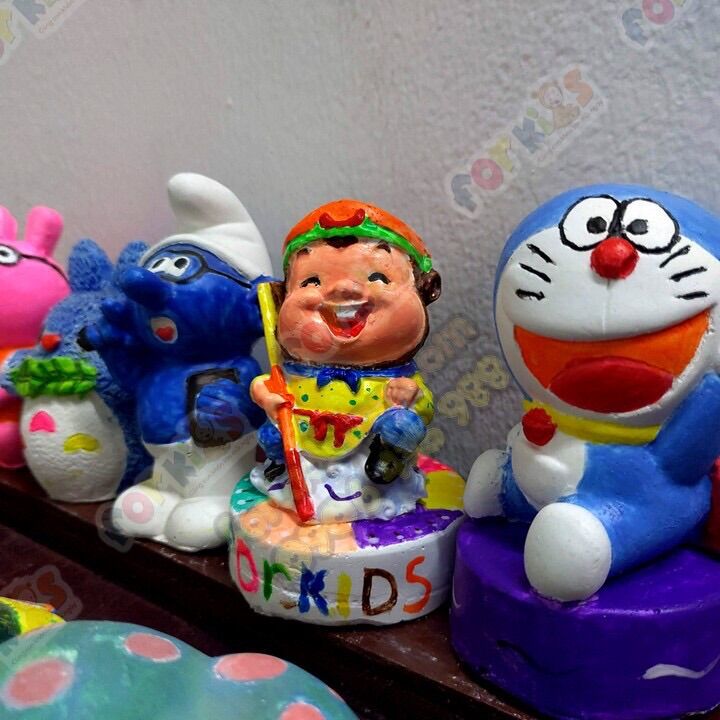 Bộ tô tượng 10 con+6màu+cọ cho bé