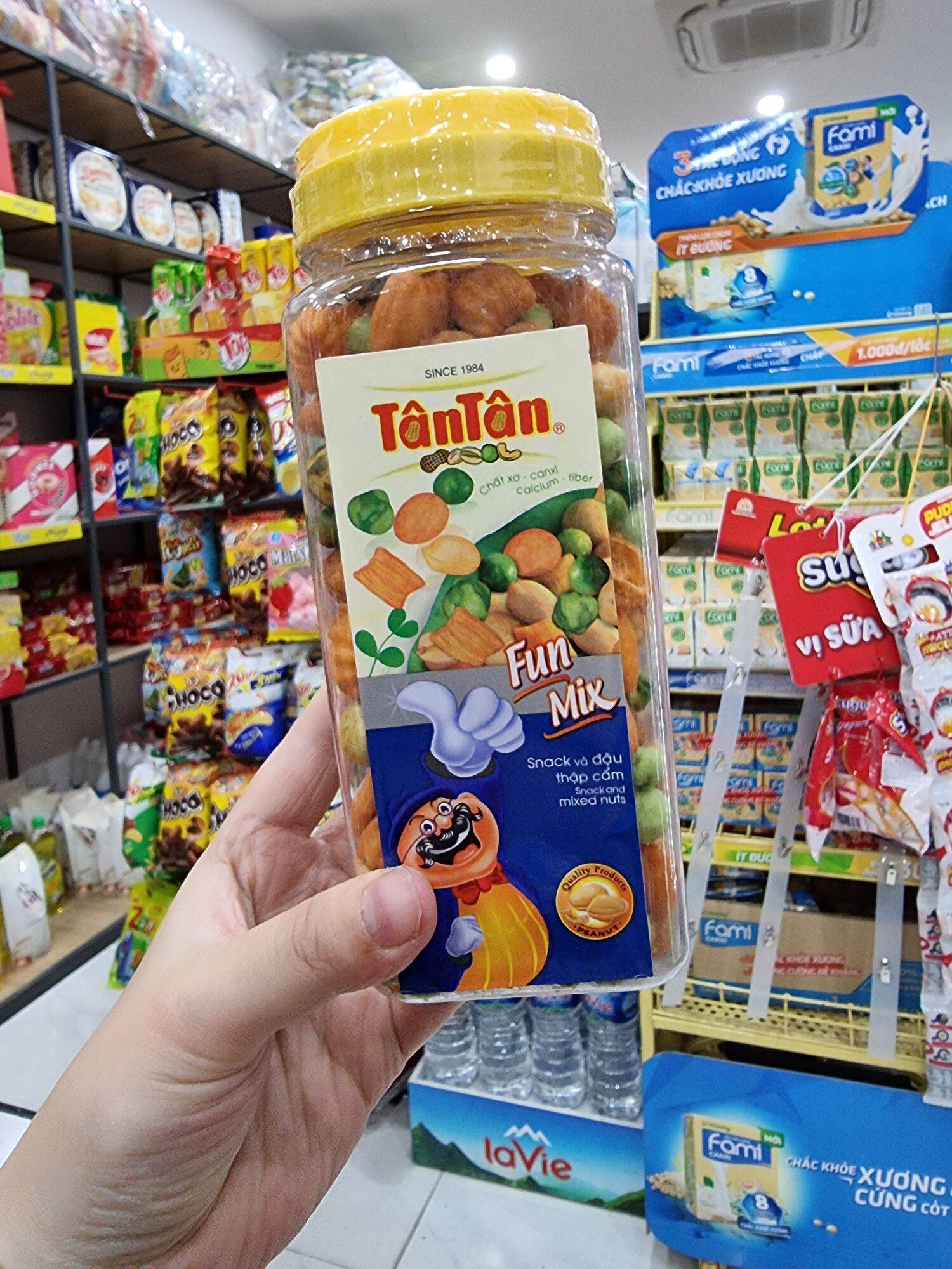 Đậu phộng tân tân fun mix lọ 200g