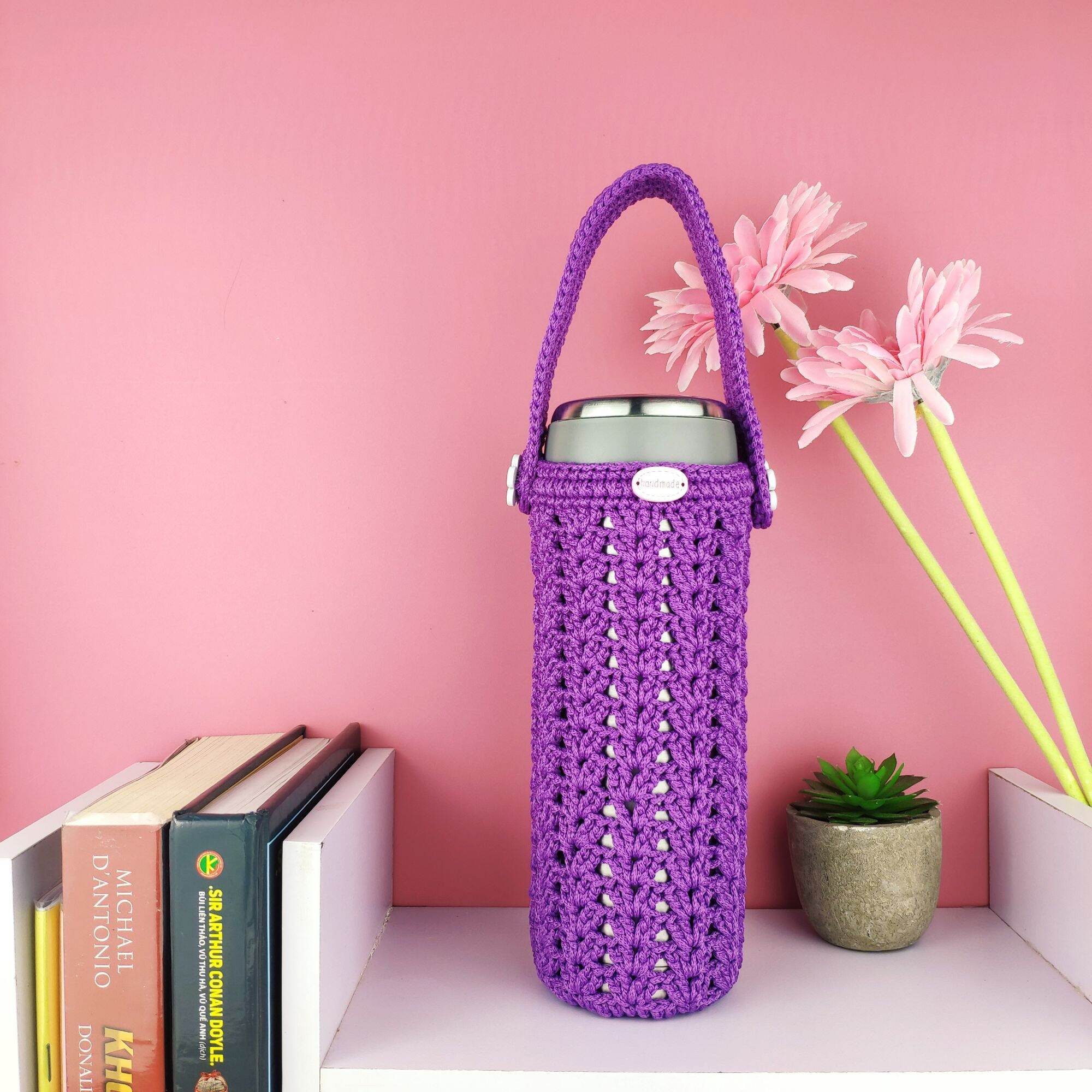 Túi đựng bình giữ nhiệt size 500ml handmade
