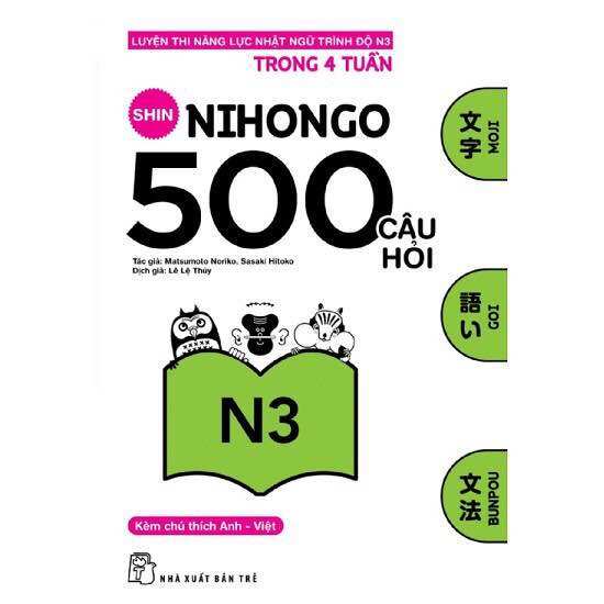 [HCM]Shin nihongo 500 câu hỏi N3