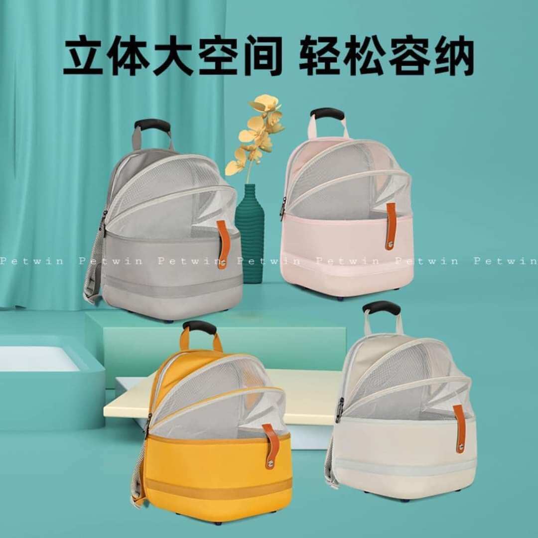 Balo thú cưng chó mèo_ balo phối lưới <sỉ_ lẻ>