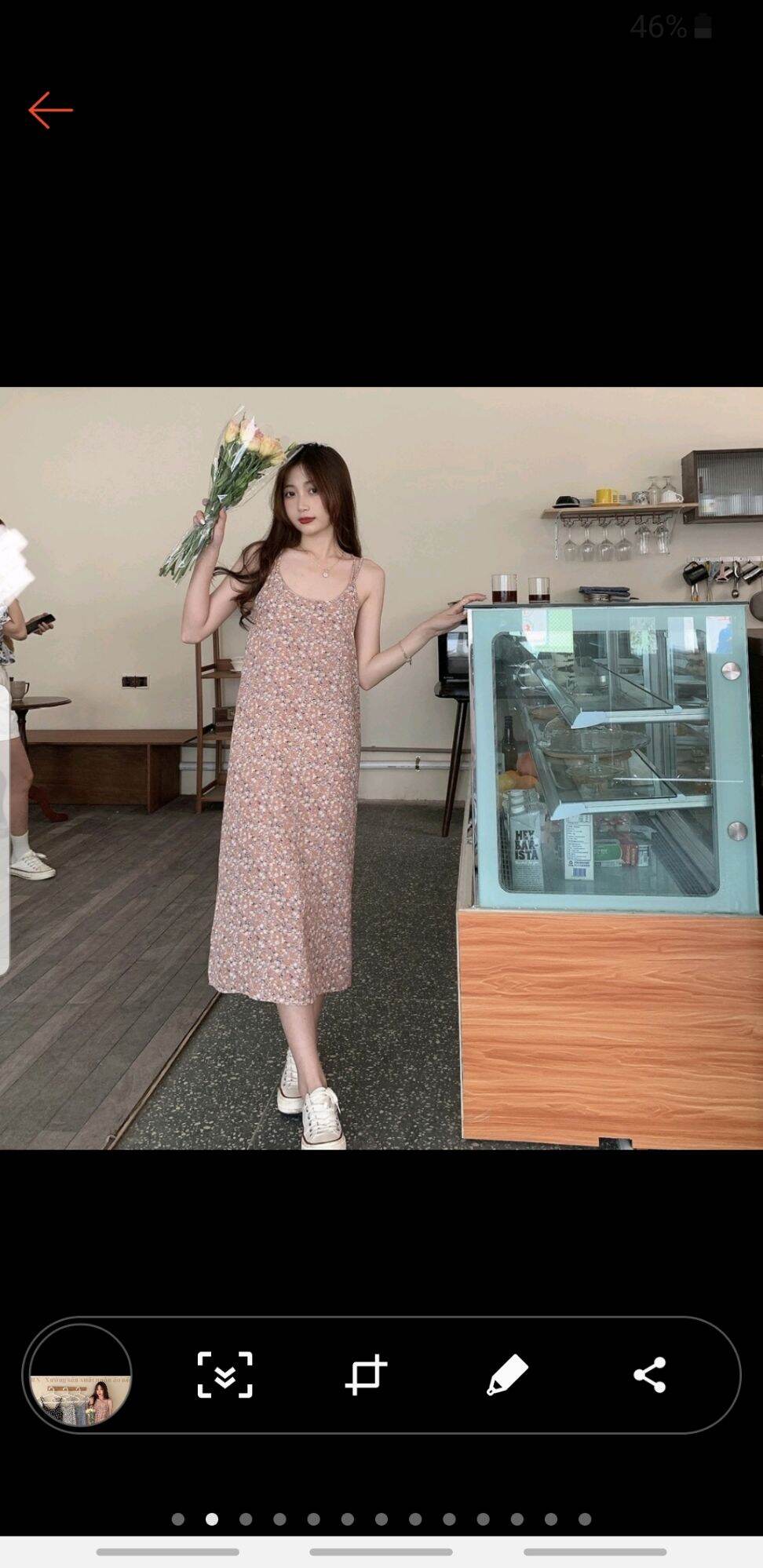 Váy 2 dây hoa nhí siêu xinh